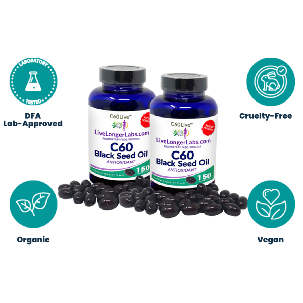 C60 Black Seed Oil 2-Bottle Bundle