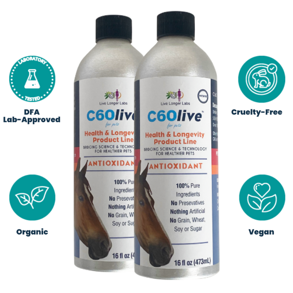C60 Longevity for Horses 2-Bottle Bundle