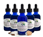 A five-bottle image of C60Live Coconut Oil Antioxidant.